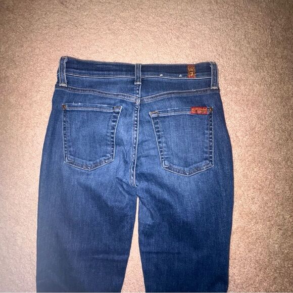 7 FOR ALL MANKIND Ankle Skinny Jeans Size 25 - Picture 2 of 5